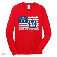 I Was Raised By A Veteran Long Sleeve Shirt thumb 0