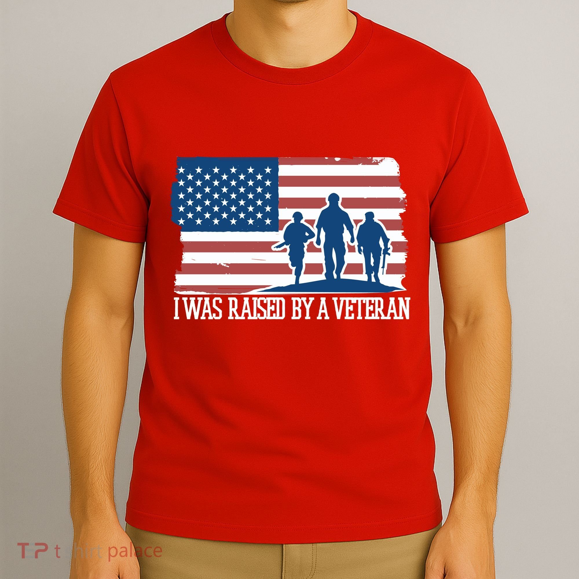 I Was Raised By A Veteran T-Shirt