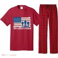 I Was Raised By A Veteran Pajama Set thumb 0
