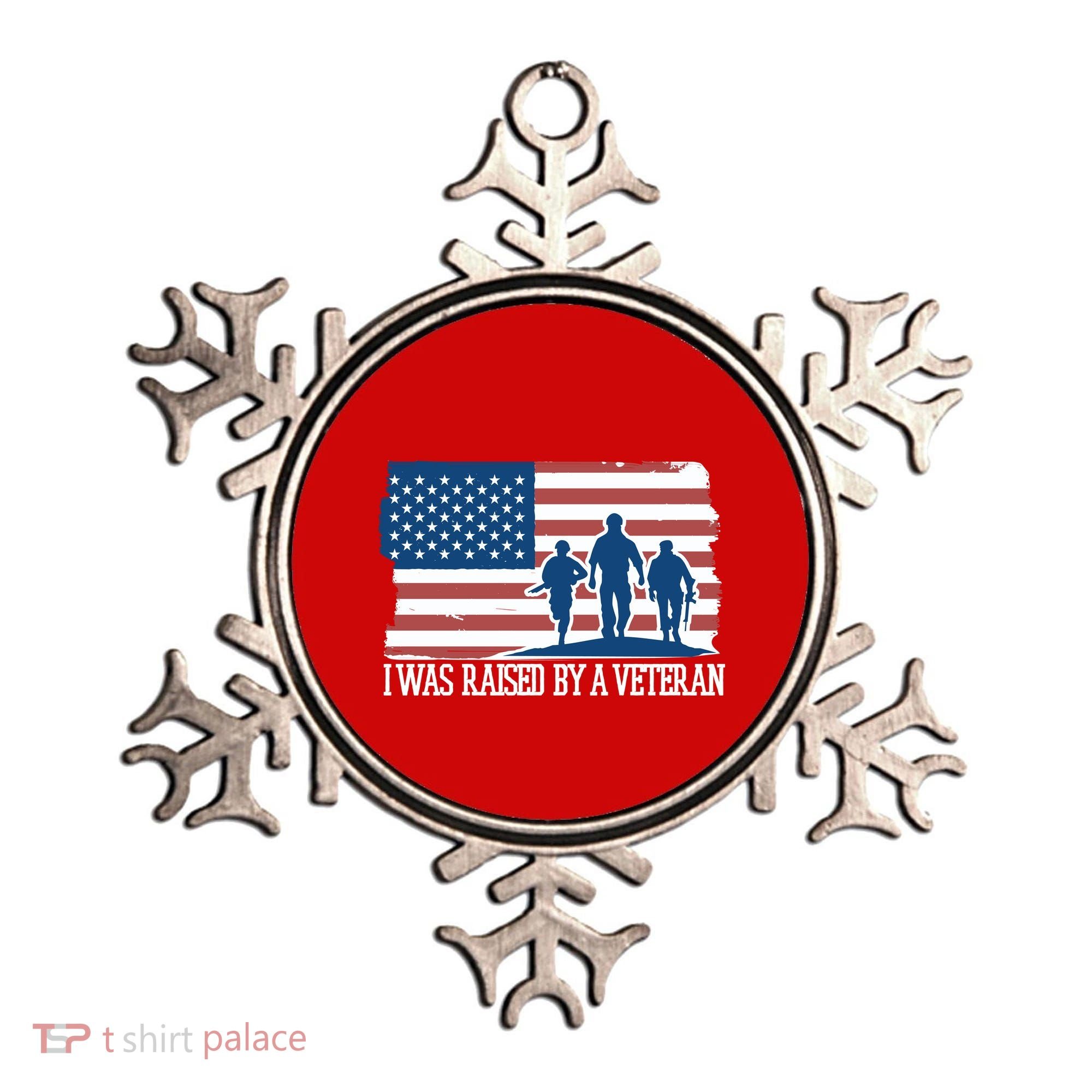 I Was Raised By A Veteran Ornament