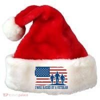 I Was Raised By A Veteran Santa Hat thumb 0