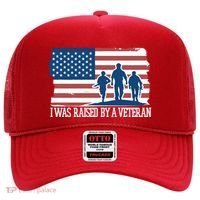 I Was Raised By A Veteran Hat thumb 0