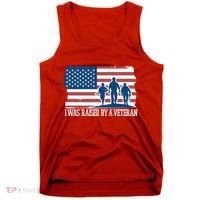 I Was Raised By A Veteran Tank Top thumb 0