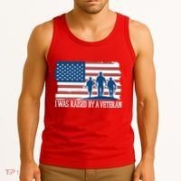 I Was Raised By A Veteran Tank Top thumb 3