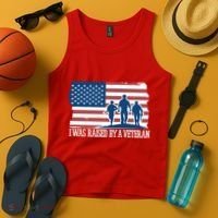 I Was Raised By A Veteran Tank Top thumb 4