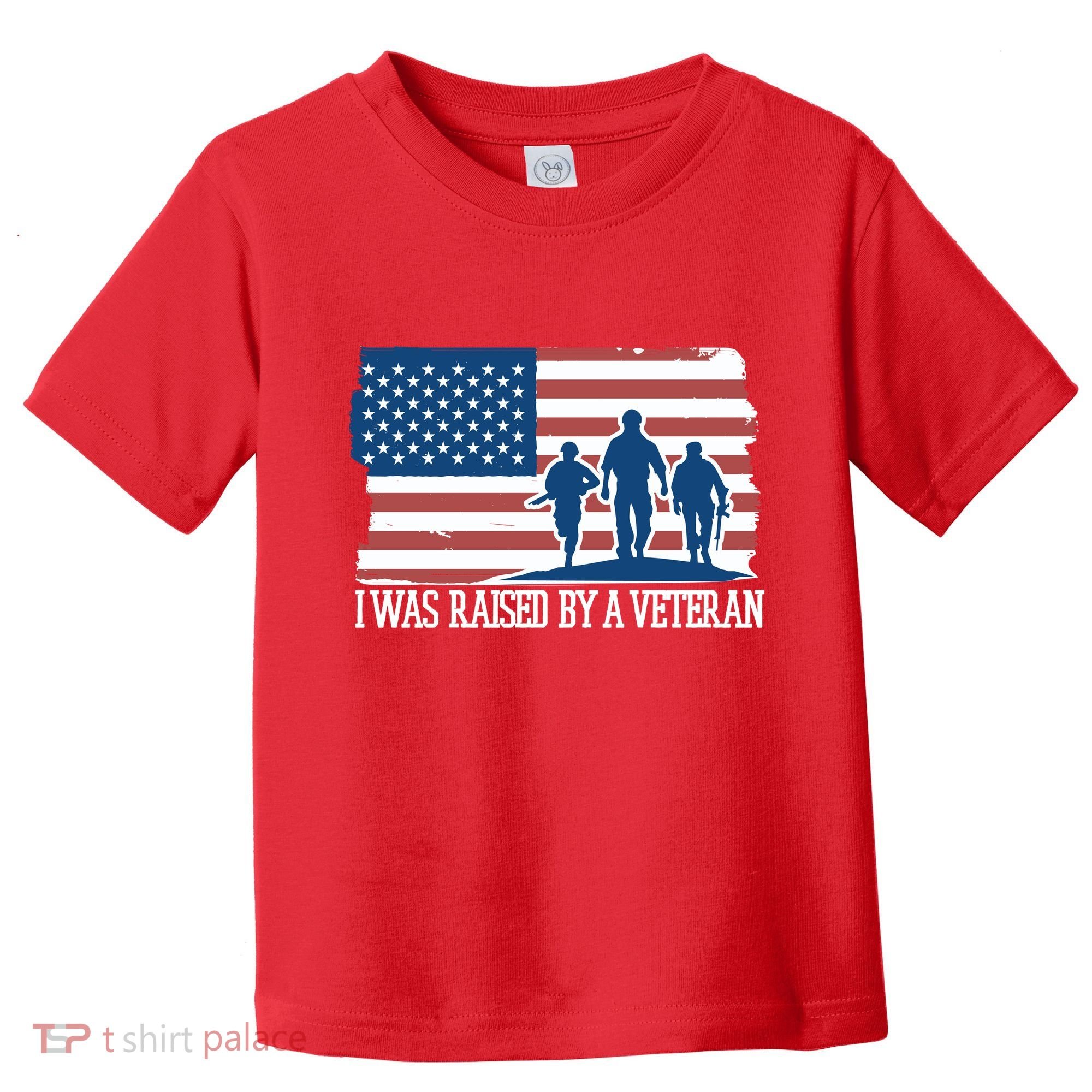I Was Raised By A Veteran Toddler T-Shirt