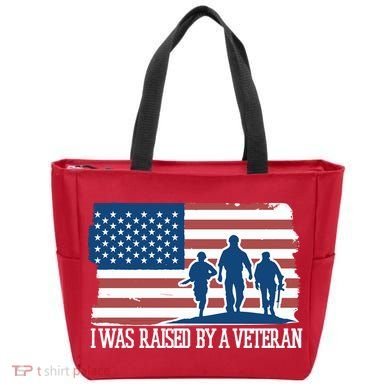 I Was Raised By A Veteran Tote Bag