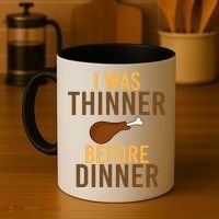 I Was Thinner Before Thanksgiving Dinner Coffee Mug thumb 4