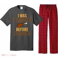 I Was Thinner Before Thanksgiving Dinner Pajama Set thumb 0