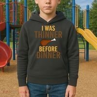 I Was Thinner Before Thanksgiving Dinner Kids Hoodie thumb 2