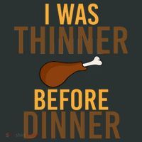 I Was Thinner Before Thanksgiving Dinner Kids Long Sleeve Shirt thumb 2