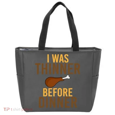 I Was Thinner Before Thanksgiving Dinner Tote Bag