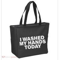 I Washed My Hands Today Tote Bag thumb 2