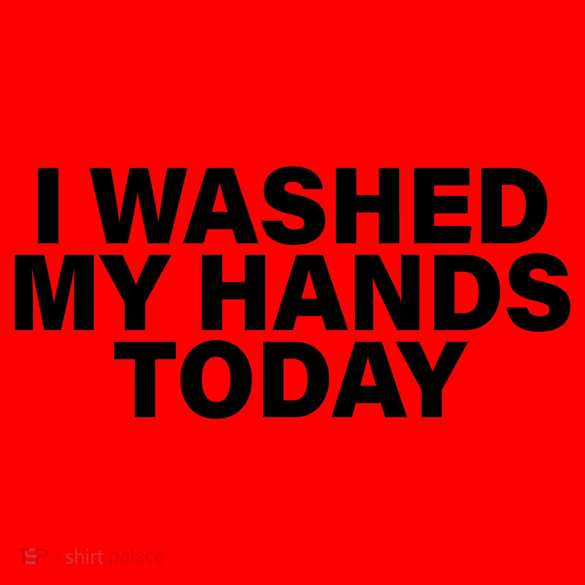 I Washed My Hands Today Santa Hat