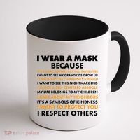 I Wear A Mask Because I Want to Protect You Coffee Mug thumb 1