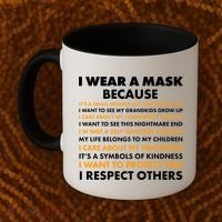 I Wear A Mask Because I Want to Protect You Coffee Mug thumb 2