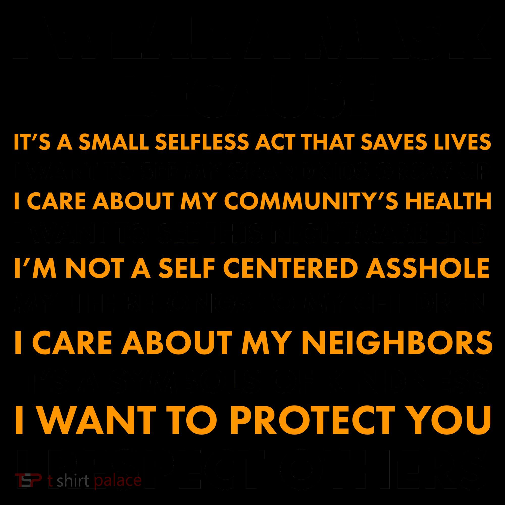 I Wear A Mask Because I Want to Protect You Coffee Mug