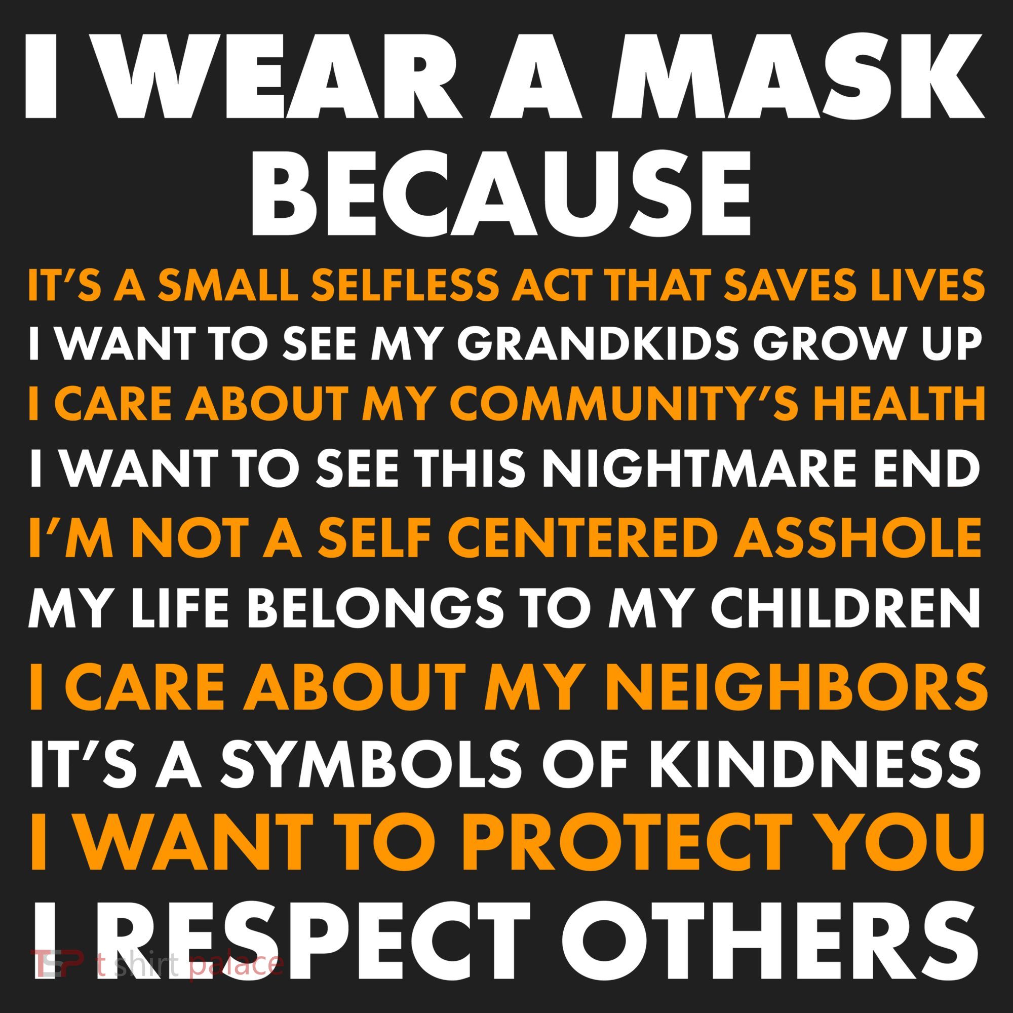 I Wear A Mask Because I Want to Protect You Tumbler