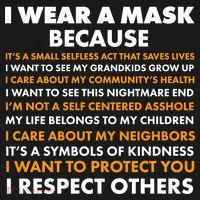 I Wear A Mask Because I Want to Protect You Ornament thumb 1
