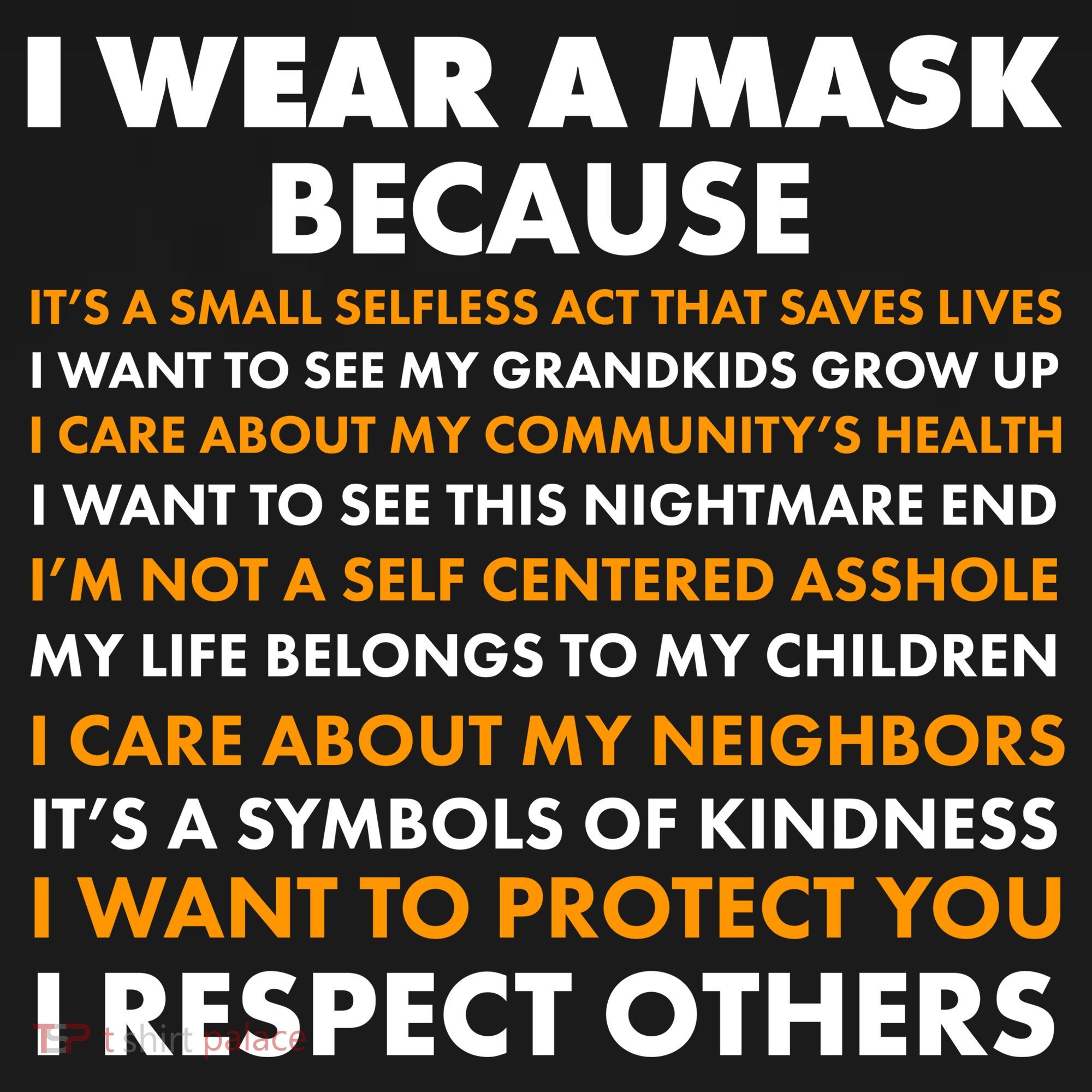 I Wear A Mask Because I Want to Protect You Ornament