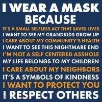 I Wear A Mask Because I Want to Protect You Doggie Tank thumb 4