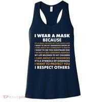 I Wear A Mask Because I Want to Protect You Women's Tank Top thumb 0