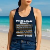I Wear A Mask Because I Want to Protect You Women's Tank Top thumb 2