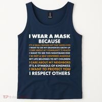 I Wear A Mask Because I Want to Protect You Tank Top thumb 2
