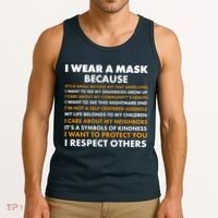 I Wear A Mask Because I Want to Protect You Tank Top thumb 3