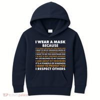 I Wear A Mask Because I Want to Protect You Kids Hoodie thumb 0