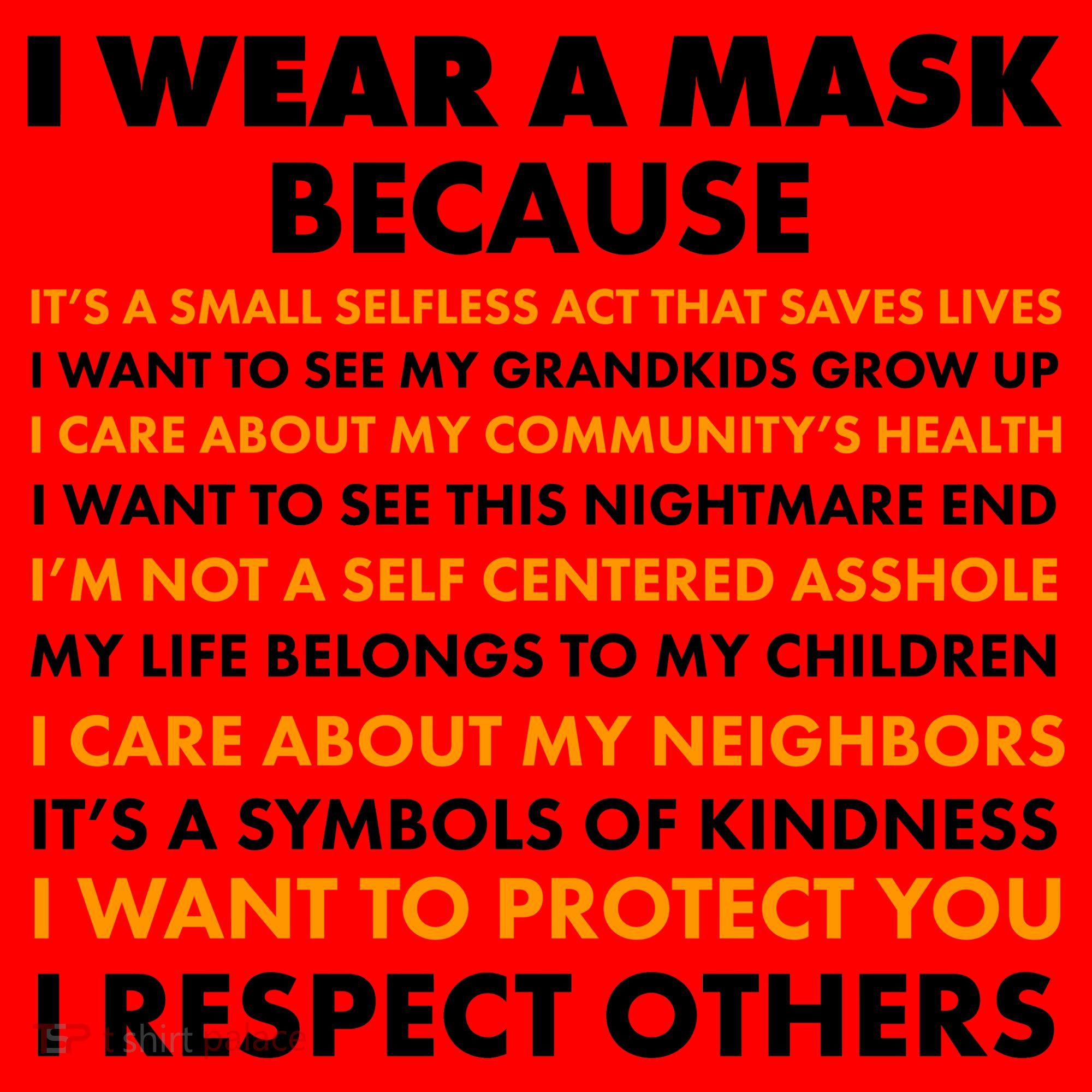 I Wear A Mask Because I Want to Protect You Santa Hat