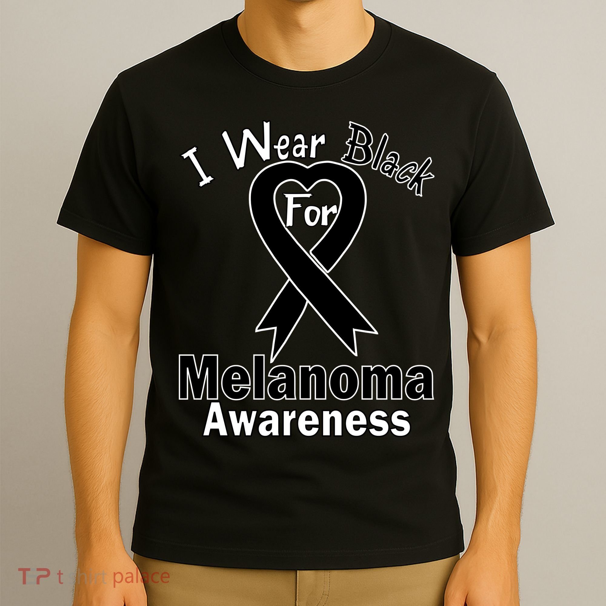 I Wear Black For Melanoma Awareness T-Shirt