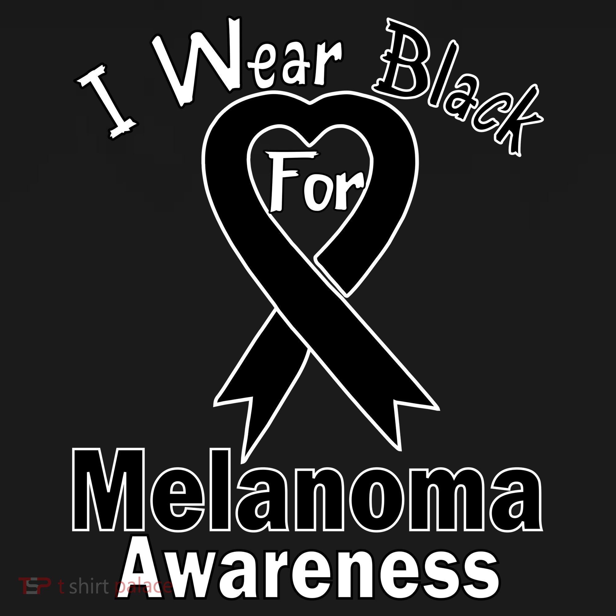 I Wear Black For Melanoma Awareness T-Shirt