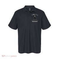 I Wear Black For Melanoma Awareness Polo thumb 0