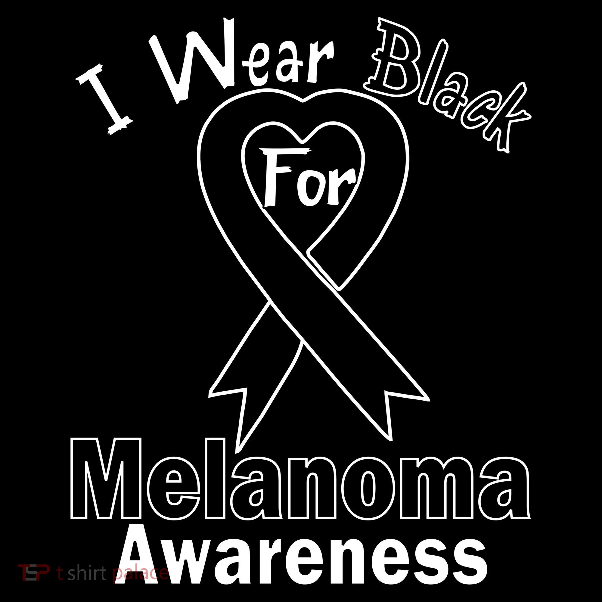 I Wear Black For Melanoma Awareness Women's Hoodie
