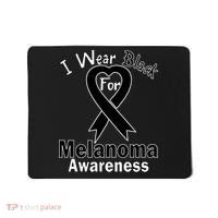 I Wear Black For Melanoma Awareness Mousepad thumb 0