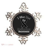 I Wear Black For Melanoma Awareness Ornament thumb 0