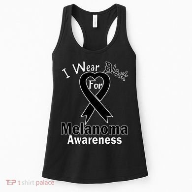 I Wear Black For Melanoma Awareness Women's Tank Top