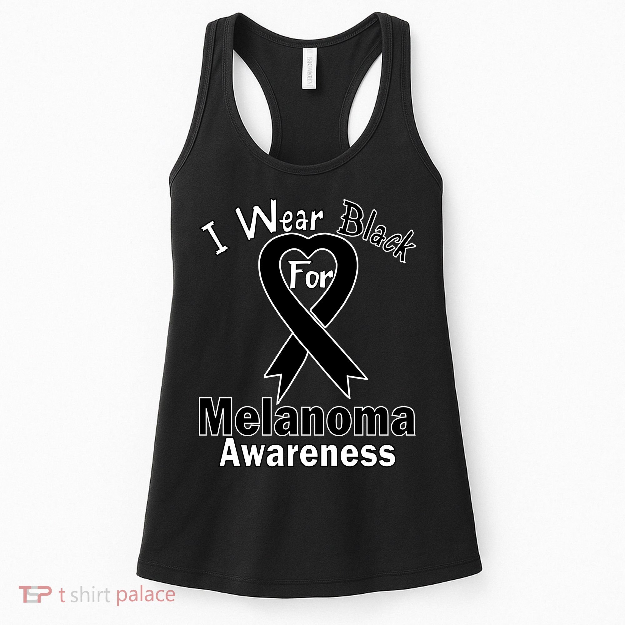 I Wear Black For Melanoma Awareness Women's Tank Top
