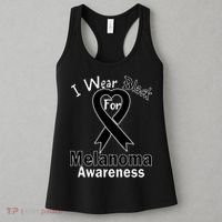 I Wear Black For Melanoma Awareness Women's Tank Top thumb 3