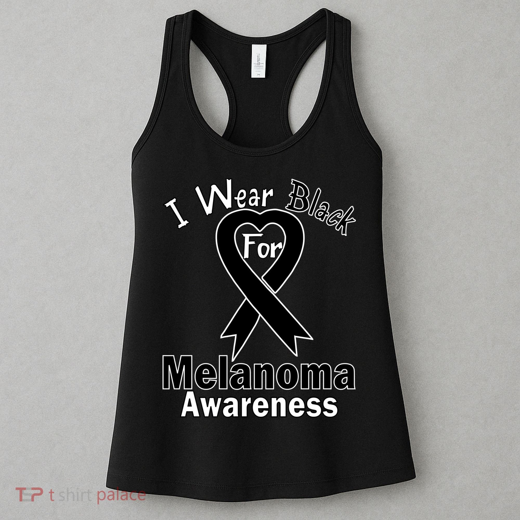 I Wear Black For Melanoma Awareness Women's Tank Top