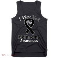 I Wear Black For Melanoma Awareness Tank Top thumb 0