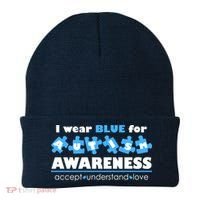 I Wear Blue For Autism Awareness Accept Understand Love Beanie thumb 0