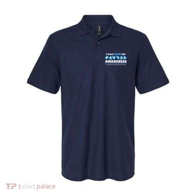 I Wear Blue For Autism Awareness Accept Understand Love Polo