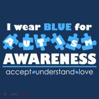 I Wear Blue For Autism Awareness Accept Understand Love Baby Bodysuit thumb 2