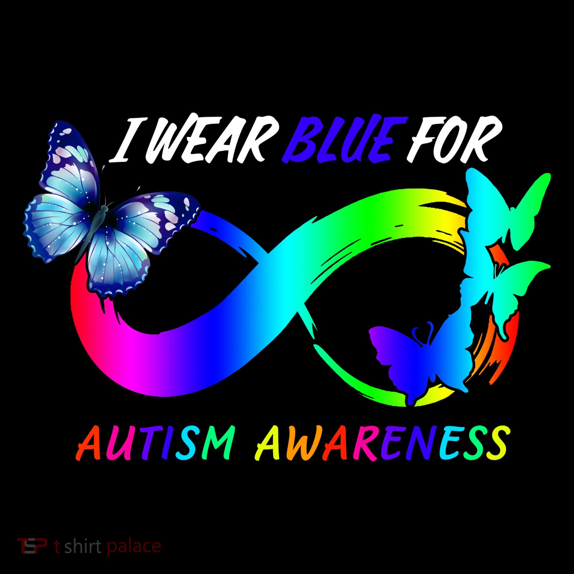 I Wear Blue For Autism Awareness Butterfly Ribbon Coffee Mug