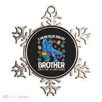 I Wear Blue For My Brother Autism Awareness T-Rex Dinosaur Ornament thumb 0