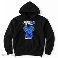 I Wear Blue For My Dad ALS Awareness Hoodie thumb 0