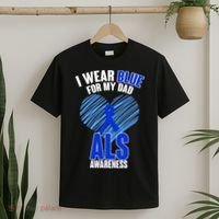 I Wear Blue For My Dad ALS Awareness T-Shirt thumb 2