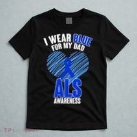 I Wear Blue For My Dad ALS Awareness T-Shirt thumb 5